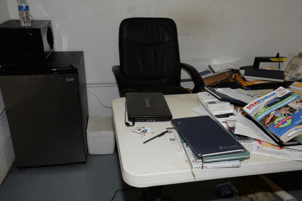 feng shui desk placement for small office opening image showing small office desk in a clear landscape context