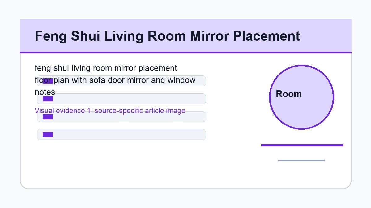 feng shui living room mirror placement floor plan with sofa door mirror and window notes
