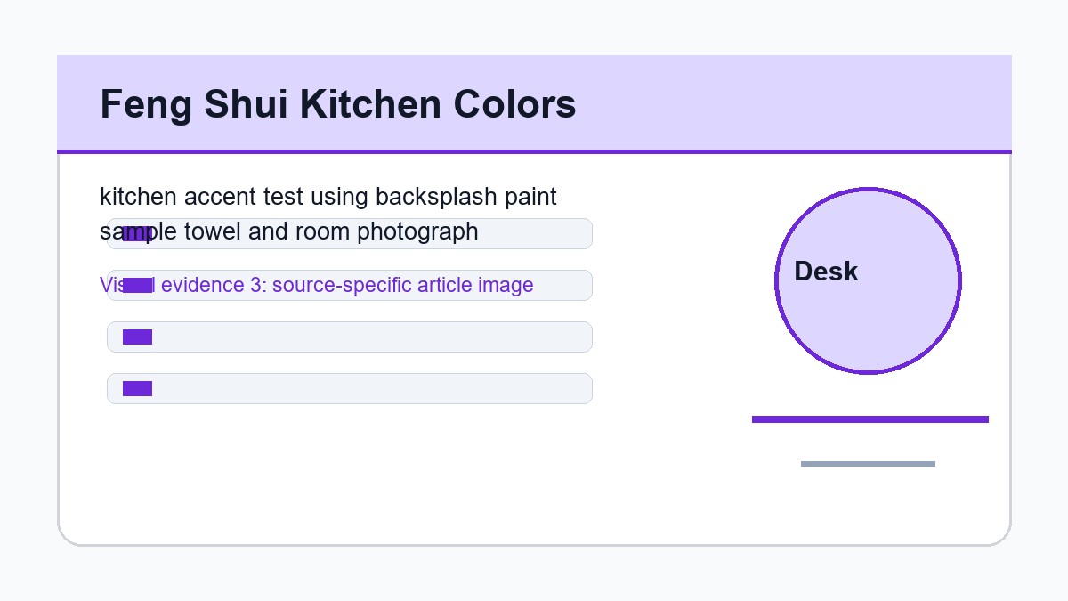 kitchen accent test using backsplash paint sample towel and room photograph