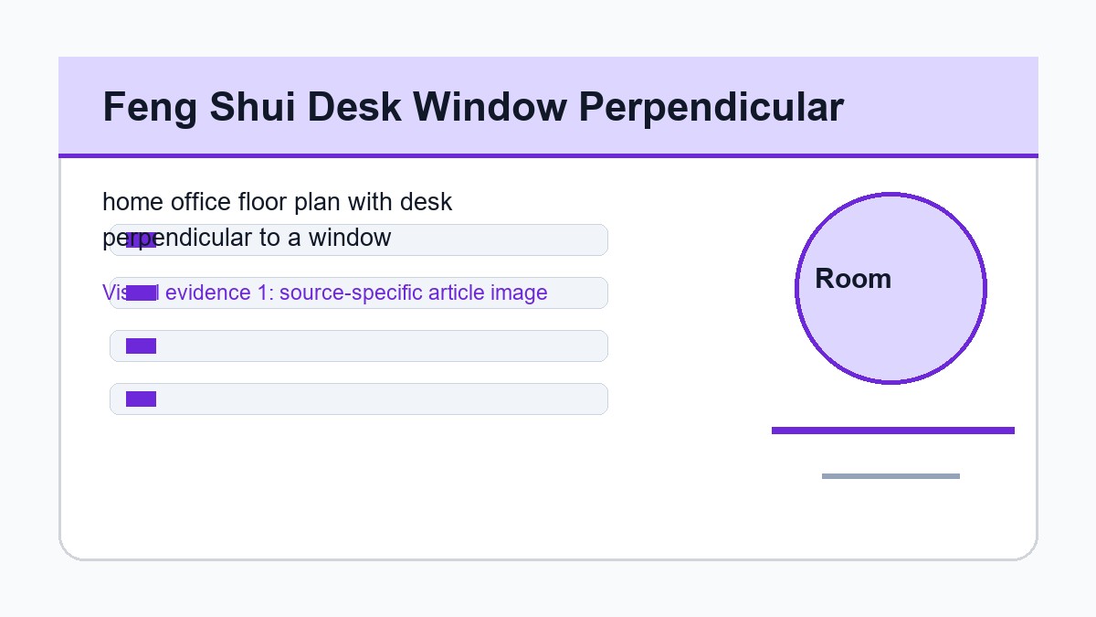 home office floor plan with desk perpendicular to a window
