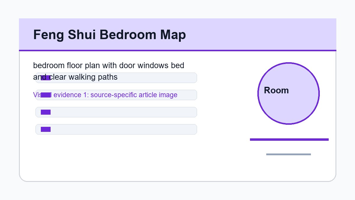 bedroom floor plan with door windows bed and clear walking paths
