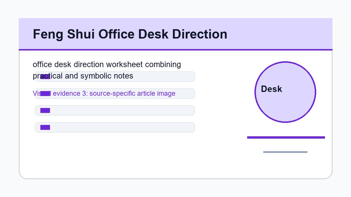 office desk direction worksheet combining practical and symbolic notes