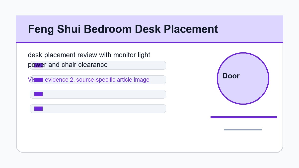desk placement review with monitor light power and chair clearance