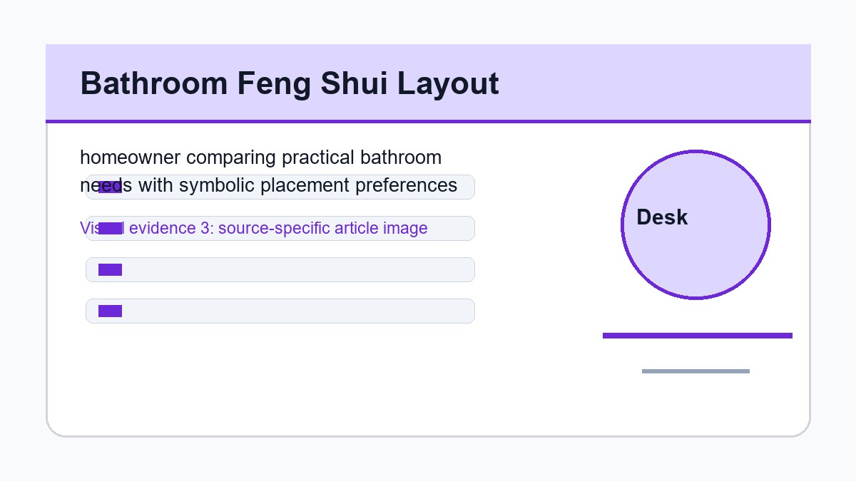 homeowner comparing practical bathroom needs with symbolic placement preferences