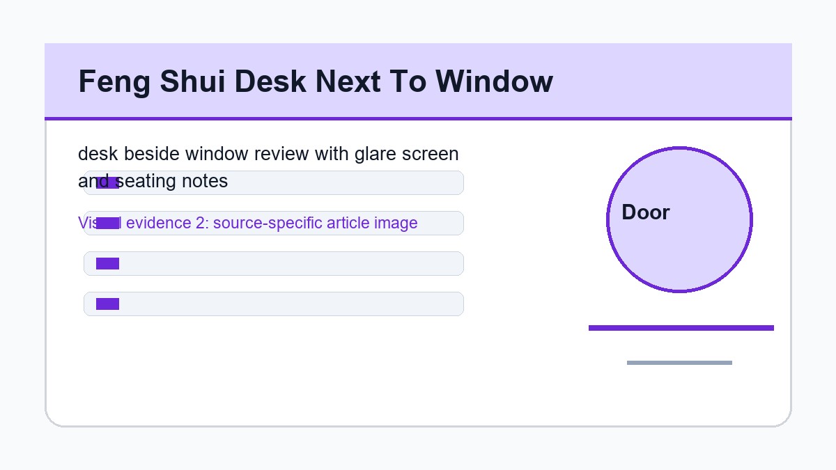 desk beside window review with glare screen and seating notes