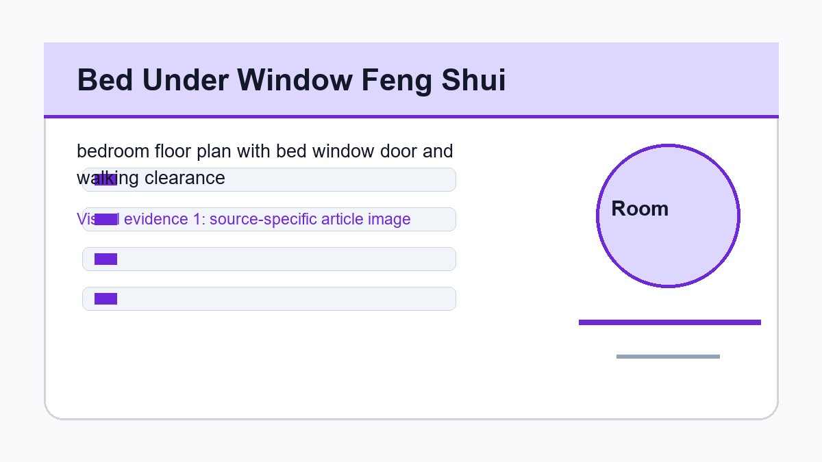 bedroom floor plan with bed window door and walking clearance